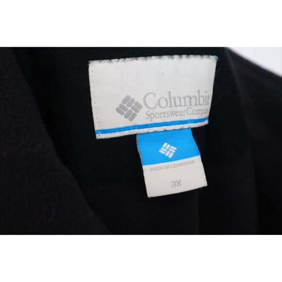 Columbia Mens Black Softshell Jacket Size 3X Full Zip Water-Resistant Outdoor We - Picture 2 of 12